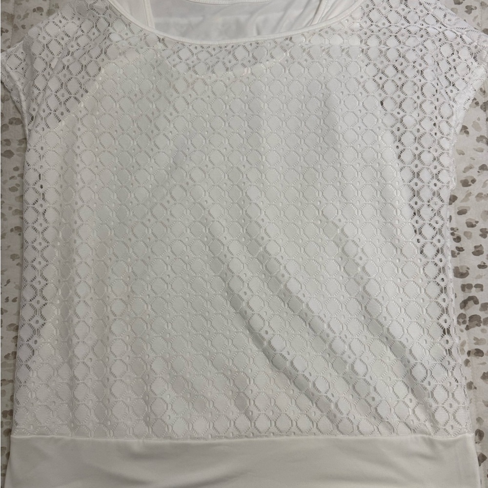 SHEIN White Lace Blouse